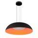 Стильна підвісна LED-люстра Levistella 781PL3953 (600) BK+ORANGE чорна з жовтогарячим 46W LVS6577 фото 2
