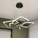 Черная компактная LED люстра с 5 подвесными рамочными элементами Artlight 2406-5DS-BK 2406-5DS-BK фото 1