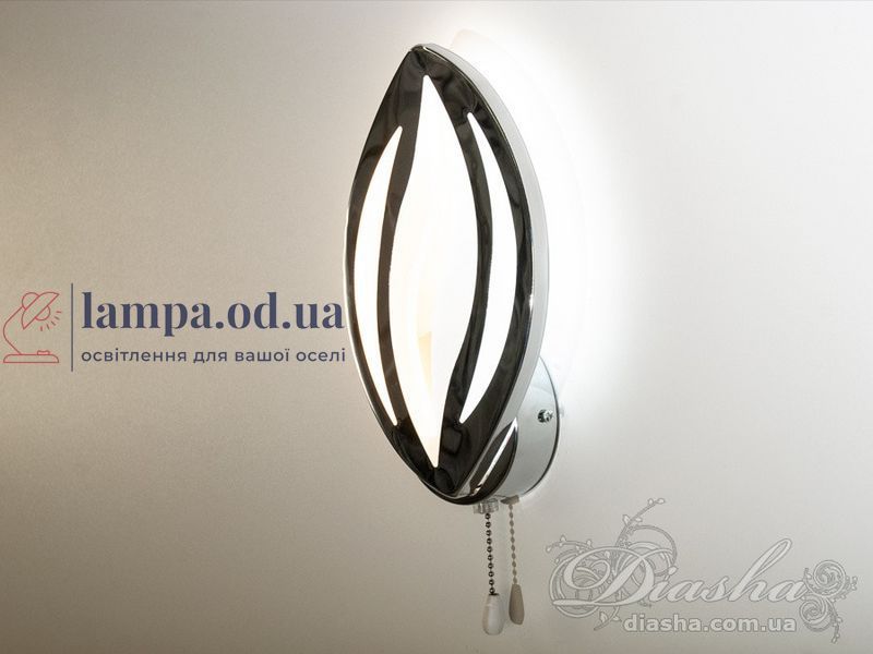 Настенное бра LED Diasha 8092/1HR, 17W, хром, хай-тек стиль, IP20, 935 лм 8092/1HR фото
