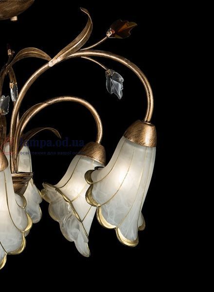 Потолочная люстра Splendid Ray L90901C/6, E14, 6 ламп, бронзовая, металл, современный стиль 30211872 фото
