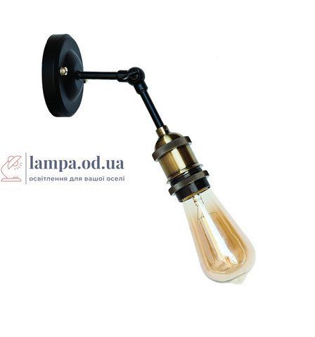 Бра настінне Levistella 752WF1203-1, E27, 60W, чорний, бронзовий цоколь, сучасний стиль для дому LVS04149 фото