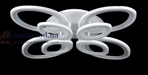 Люстра стельова LED Splendid Ray LK232/4+4+A, 240W, білий, сучасний стиль з пультом, димер 30398014 фото