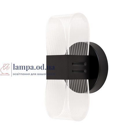Бра настінне LED Levistella 796W6079(C) BK, 8W, чорний метал, акрил, три режими світла для дому LVS5832 фото