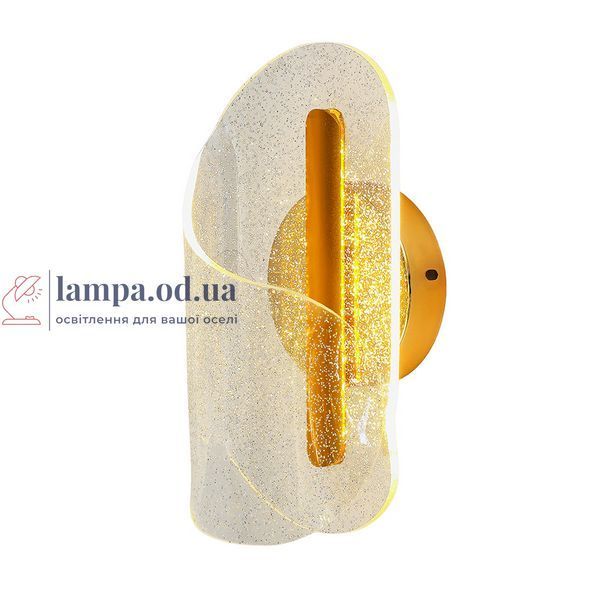 Бра настінне LED Levistella 796W6391(2) GD, 5W, золотий акрил, сучасний стиль для дому та зала LVS5828 фото