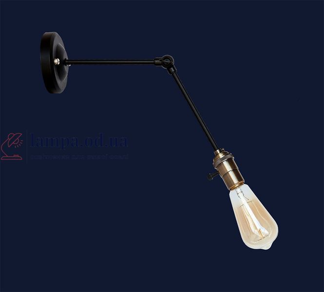 Настенное бра Levistella 752WK1903-1, E27, 60W, черный с бронзовым патроном, металлическое, современный стиль LVS04343 фото
