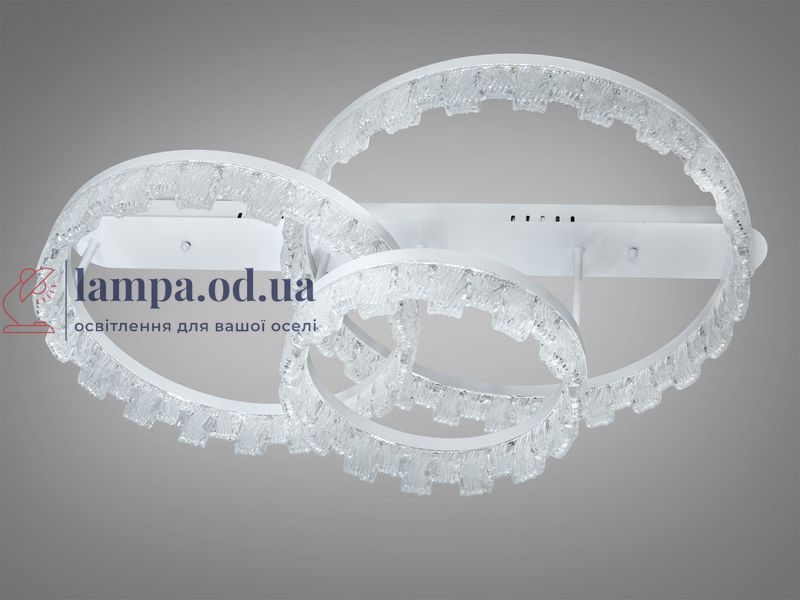 Потолочная декоративная LED-люстра Diasha MX78205/500+400+300WH, тройные акриловые кольца, 103W MX78205/500+400+300WH фото