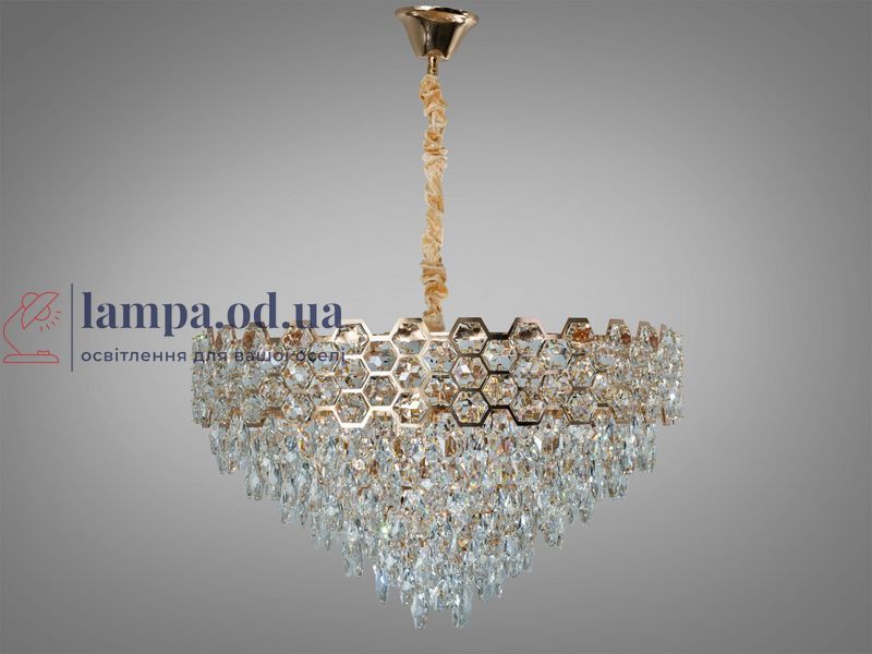 Хрустальная люстра Diasha 618-600G, золото, 12xE14, до 40 Вт/лампа, 60 см, до 30 м&sup2; 618-600G фото