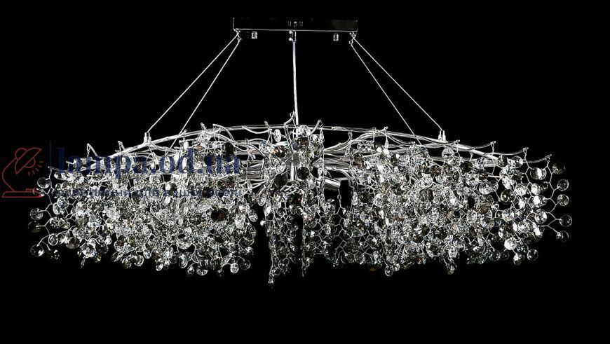 Люстра кришталева Splendid Ray L02/L1200*60/12 (CH), 12 ламп, E14, хром, висота 55-115 см, діаметр 120 см 30432169 фото