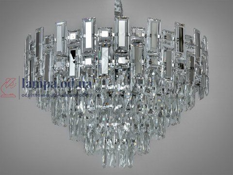 Потолочная люстра Diasha 2018/600CH 11 ламп, E14, хром, регулируемая высота, для гостиной 2018/600CH фото