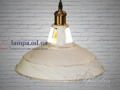Світильник підвісний Diasha 6857-310-WH-G Loft 112 см, E27, 1 лампа, металевий каркас, регулювання висоти, сучасний стиль 6857-310-WH-G фото