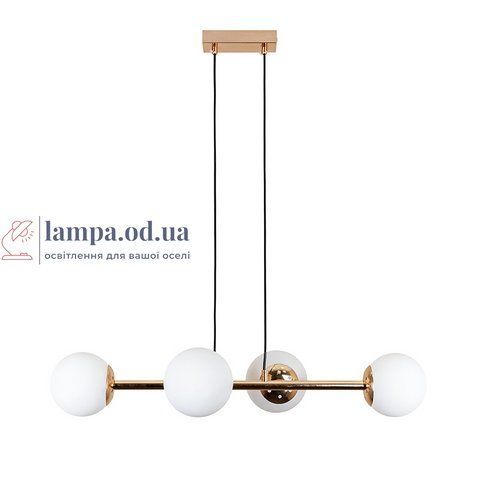 Потолочная люстра LED Levistella 7529909-4 GOLD+WH, 4 плафона, золотой металл, современный стиль LVS4788 фото