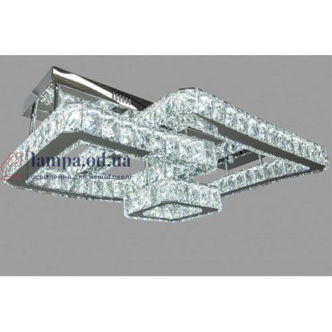 Люстра LED Linisoln 7707-3А CH металл, стекло, 2 лампы, 65x50 см, 80 Вт 7707-3А CH фото