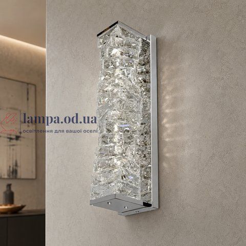 Світлодіодне настінне бра Artlight 88031/460WCH, 27 Вт, хром і прозоре скло 88031/460WCH фото