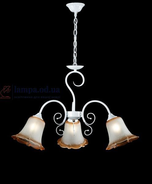 Люстра L9700/3 Splendid Ray, 3 лампи, метал, скло, білий, сучасний стиль, для дому 30269219 фото