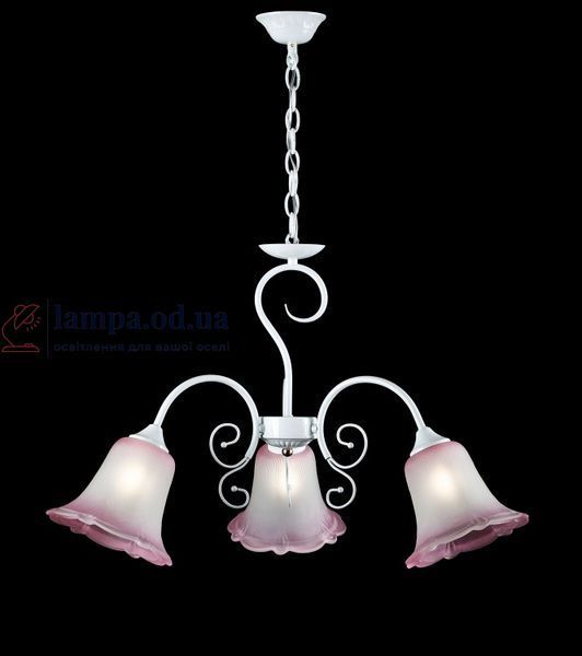 Люстра L9700/3 Splendid Ray, 3 лампи, метал, скло, білий, сучасний стиль, для дому 30269219 фото