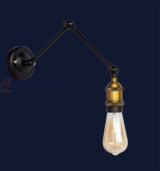 Настенное бра Levistella 752WZ1202-1, E27, 60W, черный металл, современный стиль для дома LVS03903 фото