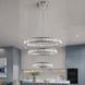 Світлодіодна люстра Splendid Ray L8015/400+600+800/3 LED (CH+Clear) з кришталем, хром, 235 Вт 30436316 фото 2