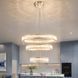 Світлодіодна люстра Splendid Ray L8015/400+600+800/3 LED (CH+Clear) з кришталем, хром, 235 Вт 30436316 фото 1