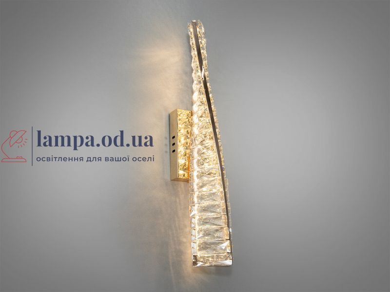 Світильник настінний LED Diasha 531/1B-500G 15W, золото, для коридору, вітальні, спальні, 825 лм, IP20 531/1B-500G фото