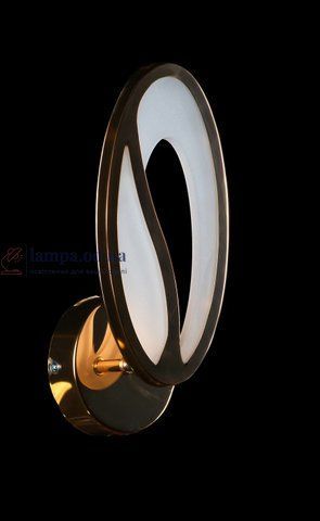 Бра настінне LED Splendid Ray BK208/1, 1 лампа, золото/білий, сучасний стиль, 26 см 30398281 фото