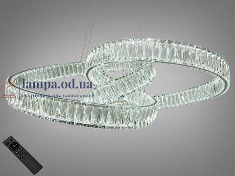 Світильник підвісний LED Diasha 531/800CH 175W, регульована висота 60-145 см, кришталь, для вітальні, спальні, кухні 531/800CH фото
