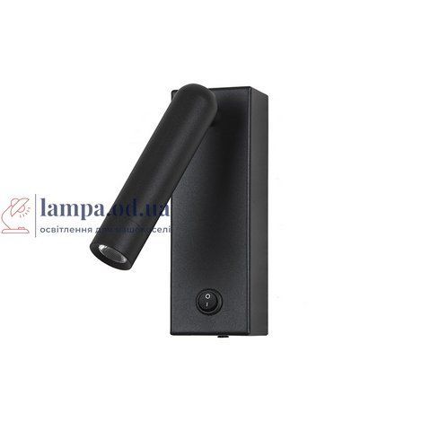 Бра настінне LED Levistella 920V40DSA BK, 3W, 4000K, чорний метал, сучасний стиль для дому LVS4324 фото