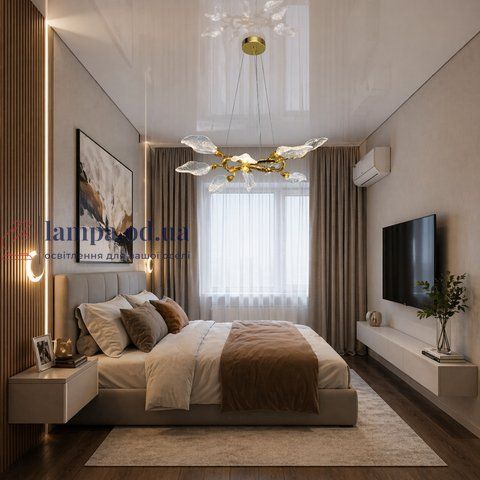 Підвісна люстра LED Diasha P8085/D800G золото 90 см LED 20W P8085/D800G фото