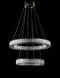 Подвесная светодиодная люстра Splendid Ray L8045/400+600/2 LED (CH+clear), 2 кольца, хром, 40-60 см 30436323 фото 3