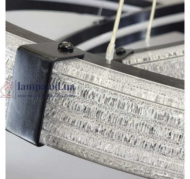 Светодиодная подвесная люстра Artlight MB240118/60+40BK с двумя черными кольцами, 128W MB240118/60+40BK фото