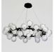 Підвісна люстра Artlight 1102/35BK з 35 скляними плафонами G9, чорна, від 20-30 м&sup2; 1102/35BK фото 2