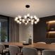 Підвісна люстра Artlight 1102/35BK з 35 скляними плафонами G9, чорна, від 20-30 м&sup2; 1102/35BK фото 1