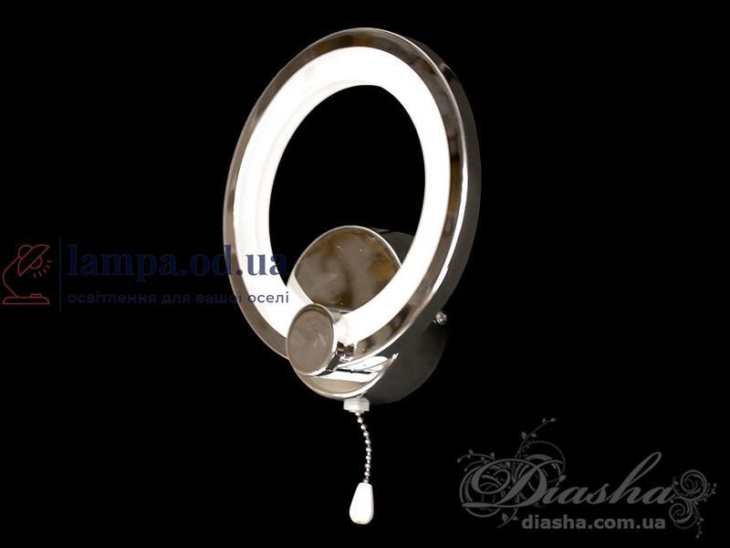 Бра приліжкове LED Diasha 8022/1HR, 17W, хром, 21 см, IP20, 935 лм, сучасний стиль 8022/1HR фото