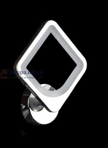 Бра настінне LED Splendid Ray BK238/1, 16W, хром, білий, сучасний стиль з вимикачем 30398472 фото