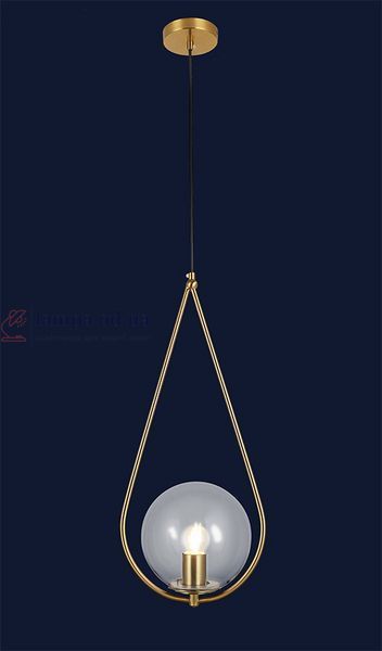 Подвесной светильник Levistella 9163725-1 BRZ+CL, E27, бронзовый металл + стекло, 200 мм LVS3474 фото