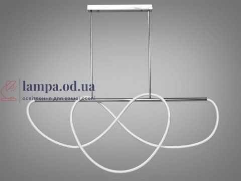 Стельова люстра LED Diasha 9752-L1500CH Шланг, 48W, 2640 лм, хром, для вітальні 9752-L1500CH фото