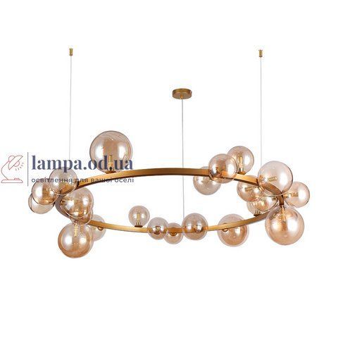 Люстра стельова Levistella 918LP267-24 XGD+BR, G9, 24 плафони, золото, коричневий, сучасний стиль LVS6074 фото
