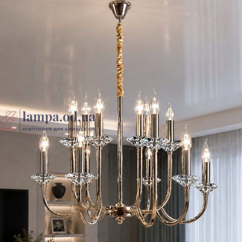 Люстра зі свічками Splendid Ray L9048/10+10 (SGD), золото, 20 ламп E14, діаметр 30421363 фото