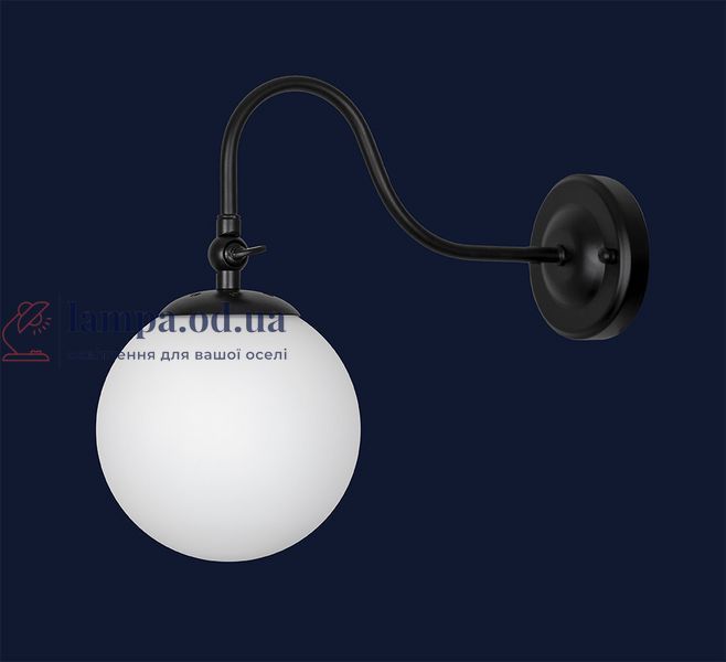 Бра настінне Levistella 756WPR150F3-1 BK+WH, E27, 150 мм, чорний і білий, метал і скло, сучасний стиль LVS4035 фото
