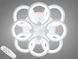 Люстра стельова LED Diasha 8022/4+4WH, 150W, 3200K-6000K, білий акрил, сучасний стиль з диммером 8022/4+4WH LED 3color d фото 1