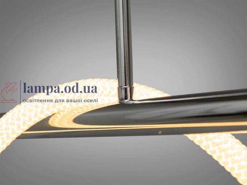 Потолочная люстра LED Diasha 9752-L1500CH Шланг, 48W, 2640 лм, хром, для гостиной 9752-L1500CH фото
