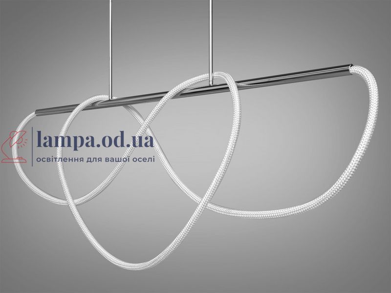 Потолочная люстра LED Diasha 9752-L1500CH Шланг, 48W, 2640 лм, хром, для гостиной 9752-L1500CH фото