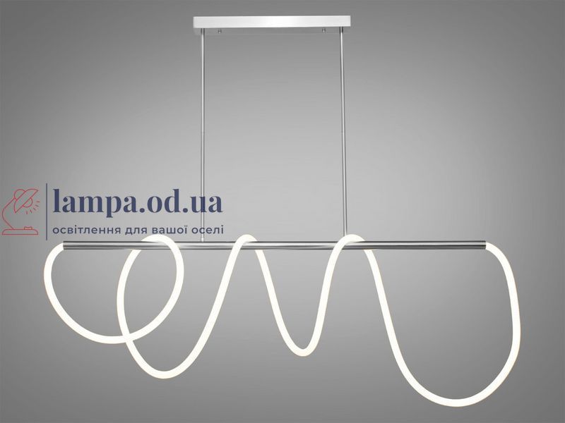 Потолочная люстра LED Diasha 9752-L1500CH Шланг, 48W, 2640 лм, хром, для гостиной 9752-L1500CH фото