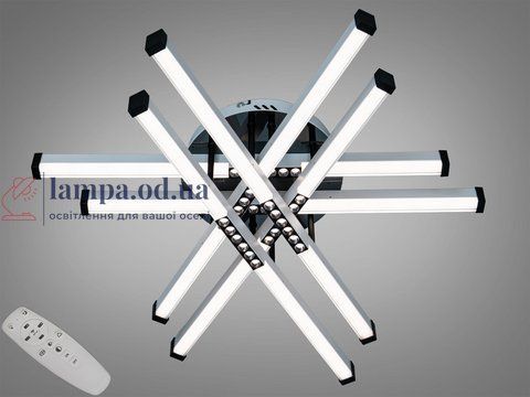 Светодиодная люстра Diasha 2531WH+BK dimmer, димер, пульт, 80 W, 67 см, 13-19m&sup2; 2531WH+BK dimmer фото