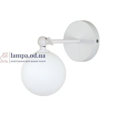 Бра настінне Levistella 761W100F-1 WH+WH, G9, білий метал, скло, сучасний стиль, 100мм плафон LVS4675 фото