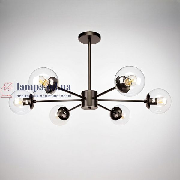 Люстра лофт с белыми шарами Levistella 7529807-6 BK+CL 7529807-6 BK+CL фото