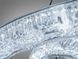 Сучасна підвісна LED люстра Diasha 1712/500+300ABK для спальні та вітальні, чорна, 2 кільця, 54 W, освітлення 10-16 м2 1712/500+300ABK фото 5