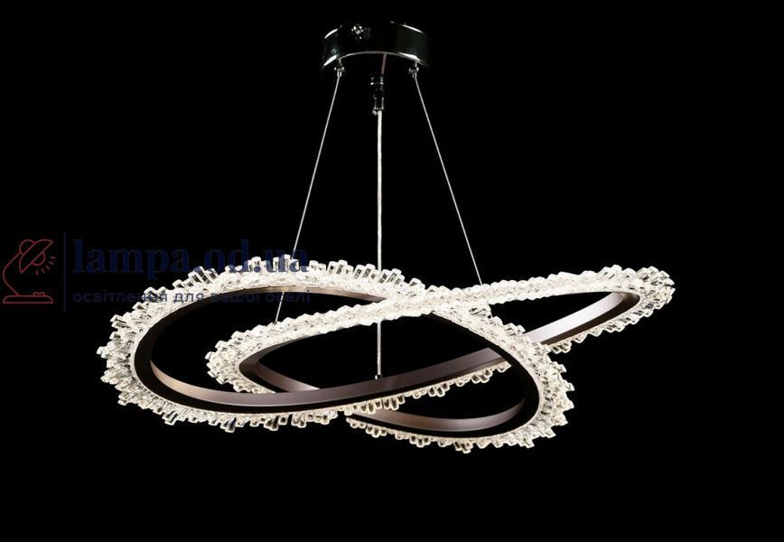 Люстра стельова LED Splendid Ray L145/1, 40W, хром/сірий, регулювання висоти 30-90 см, сучасний стиль для дому 30432497 фото