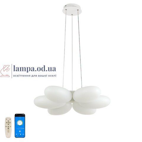 Люстра LED Levistella 797MD6010 (535), 80W, 3 режими світла, пульт, пластиковий плафон, сучасний стиль для вітальні LVS5434 фото