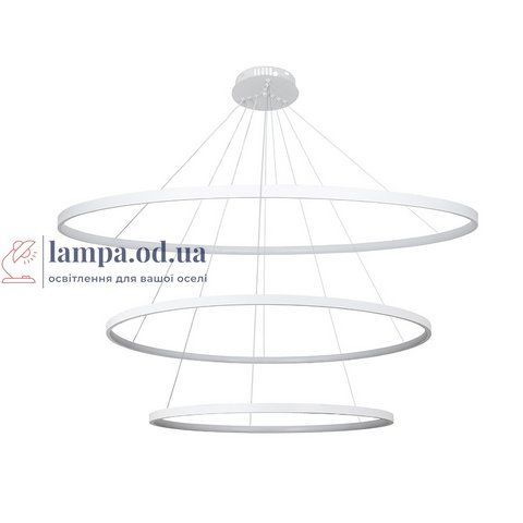 Потолочная люстра LED Levistella 7529832-3A WHITE LED (600+800+1000), 170W, 600/800/1000мм, белый, современный стиль для дома LVS4513 фото