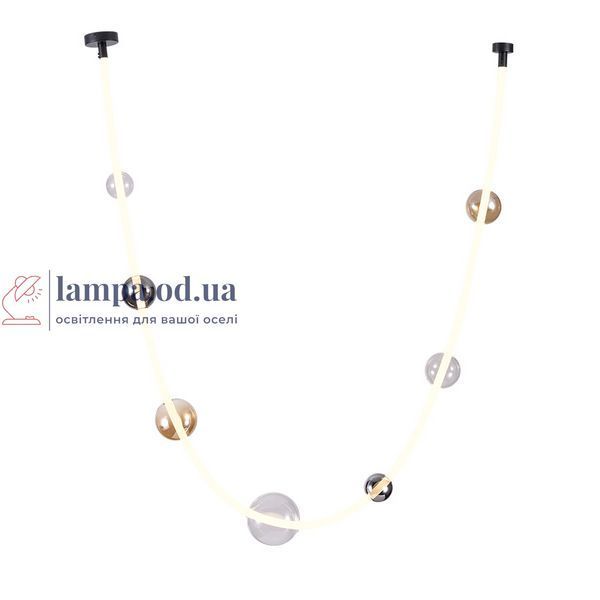 Люстра стельова LED Levistella 788P68117 (3100) BK+SM+AM+CL, 45W, 4000K, сучасний стиль, 3100 мм LVS5495 фото